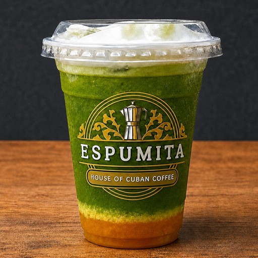 Espumita iced coffee drink held in hand